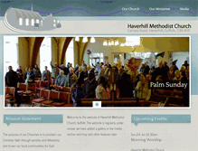 Tablet Screenshot of haverhillmethodist.co.uk